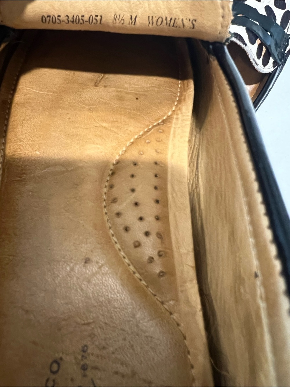 Bass Leopard Print Penny Loafers with Black Trim 8.5 - Picture 6 of 7